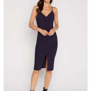 NWT Likely Brooklyn Fitted Midi Dress in Navy